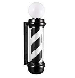 Berkeley Barber Pole, White & Black Berkeley Barber Pole, White & Black