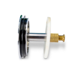 ANS Pedicure Spa Sink Stopper + O-Ring & ANS Logo side view