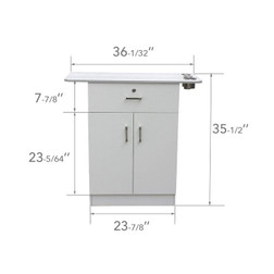 Berkeley Hair Salon Furniture Styling Station, CHLOE dimensions 2