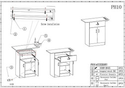 Berkeley Hair Salon Furniture Styling Station, CHLOE instructions