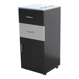 Berkeley Hair Salon Furniture Styling Station, BELLA, black
