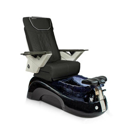 Mayakoba SIENA Pedicure Spa Chair, FX black base with black chair