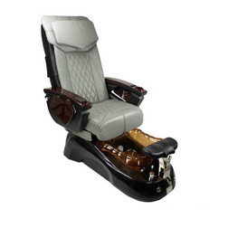 Mayakoba SIENA Pedicure Spa Chair, LX Mayakoba gold bowl with white chair