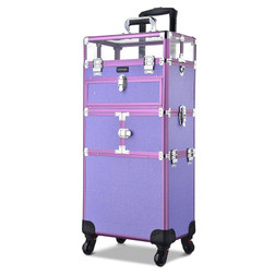 Byootique MassLux 2in1 Traveling Nail Technician Case, Diamond Shiny Purple Byootique MassLux 2in1 Traveling Nail Technician Case, Diamond Shiny Purple
