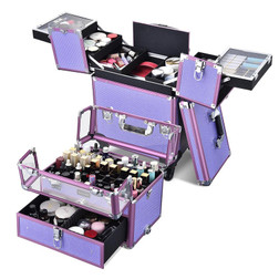 Byootique MassLux 2in1 Traveling Nail Technician Case filled with product Byootique MassLux 2in1 Traveling Nail Technician Case filled with product