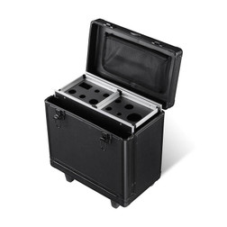 Byootique Rolling Mobile Hair Stylist Travel Case with lid open Byootique Rolling Mobile Hair Stylist Travel Case with lid open