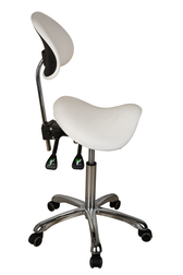 PureRelax Esthetician Saddle Stool side view