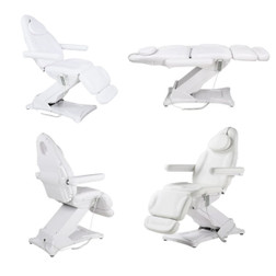 Dermalogic Electric Dental Chair, BENTON, White, Multiple Position Adjustments Dermalogic Electric Dental Chair, BENTON, White, Multiple Position Adjustments