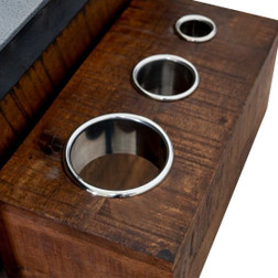 Rustic TRINITY Styling Station Side Cabinet hot tool holder Rustic TRINITY Styling Station Side Cabinet hot tool holder