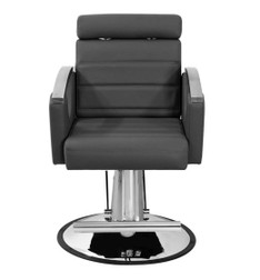 Deco Hair Salon Furniture All Purpose Chair, BORA, Gray front view Deco Hair Salon Furniture All Purpose Chair, BORA, Gray front view