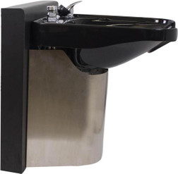 Adjust-A-Sink Wheelchair Accessable Salon Shampoo Sink, E140 left side view Adjust-A-Sink Wheelchair Accessable Salon Shampoo Sink, E140 left side view