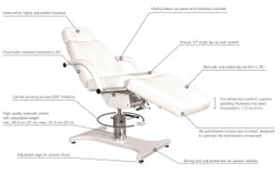 Silhouet-Tone Elite SILVER STAR Dental Chair, Hydraulic/Pneumatic, Key Features Silhouet-Tone Elite SILVER STAR Dental Chair, Hydraulic/Pneumatic, Key Features