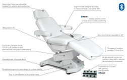Silhouet-Tone Elite PLATINUM Tattoo Chair, Key Features