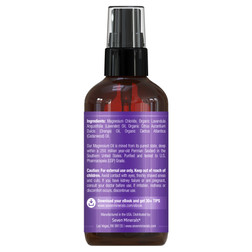 Seven Minerals, Relaxing Leg Magnesium Oil Spray, 4 fl oz, Bottle Side View