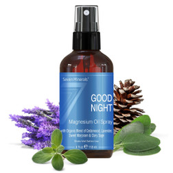 Seven Minerals, Good Night Magnesium oil Spray, 4 fl oz