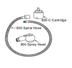 Takara Belmont Single Handle Faucet, 800, Cartridge