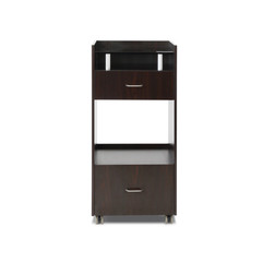 J&A Nail Salon Trolley, Glass Top, walnut J&A Nail Salon Trolley, Glass Top, walnut