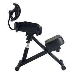 Master Massage Posture Chair + Backrest & Fixed Feet, Side View 