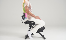 Master Massage Posture Chair + Backrest & Fixed Feet, Ensures the Proper Alignment of Your Lumbar Spine