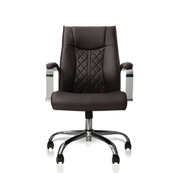 J&A Nail Salon Furniture Customer Chair MONOCO, PU Leather Chocolate