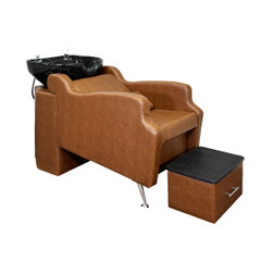 AVERY Back or Sidewash Shampoo Station vintage brown