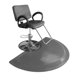 RHINO HIDE Salon Anti-Fatigue Floor Mat gray semi-circle RHINO HIDE Salon Anti-Fatigue Floor Mat gray semi-circle