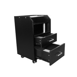 DERMALOGIC Glasglow Pedicure Trolley, black DERMALOGIC Glasglow Pedicure Trolley, black