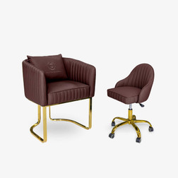 T-Spa BERWIN Nail Salon Customer & Tech Chair Combo T-Spa T-Spa BERWIN Nail Salon Customer & Tech Chair Combo T-Spa