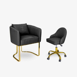 T-Spa BERWIN Nail Salon Customer & Tech Chair Combo T-Spa T-Spa BERWIN Nail Salon Customer & Tech Chair Combo T-Spa