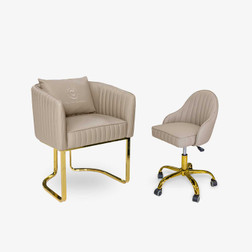 T-Spa BERWIN Nail Salon Customer & Tech Chair Combo T-Spa T-Spa BERWIN Nail Salon Customer & Tech Chair Combo T-Spa