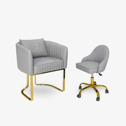 T-Spa BERWIN Nail Salon Customer & Tech Chair Combo T-Spa T-Spa BERWIN Nail Salon Customer & Tech Chair Combo T-Spa