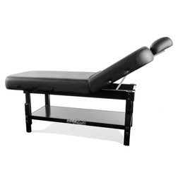 Earthlite Stationary HYDRA Tattoo Table with foot end tilted