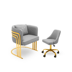 T-Spa BLAKE Nail Salon Customer & Tech Chair Combo T-Spa BLAKE Nail Salon Customer & Tech Chair Combo