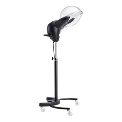 DIR Salon Furniture Hair Steamer, ION II black side view