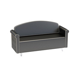 DIR Reception Seating, ROWLAND, Black, Full View DIR Reception Seating, ROWLAND, Black, Full View