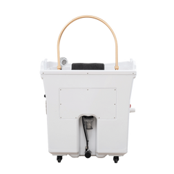 JUPITER Non-Plumbing Portable Head Spa Kit white back vies JUPITER Non-Plumbing Portable Head Spa Kit white back vies