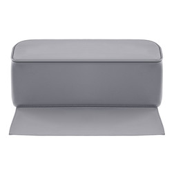 DIR Hair Styling Chair, Booster Seat, Gray, Front View