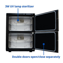 Dermalogic UV Towel Warmer, 40 Liter inside view description