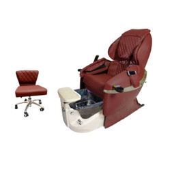 DIVA DELUXE Pedicure Chair + Retractable Spa & Full-Body Massage 