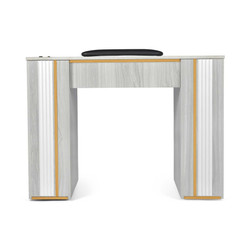 J&A GrayGold Nail Table, Single front view