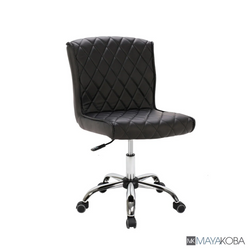 DELIA Manicure Technician Stool + Back Support black