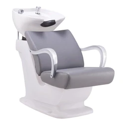 BECKMAN Shampoo Station grey with white sink