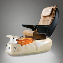 Toepia DM Pedicure Spa Chair bone base with mocha chair
