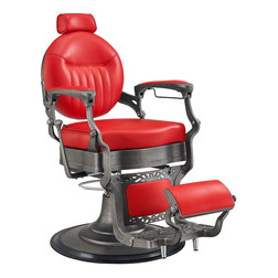 KAISER II Barber Chair, red KAISER II Barber Chair, red