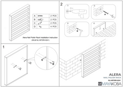 Alera Nail Polish Rack assembly