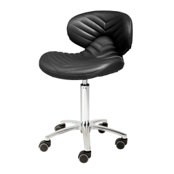 Whale Spa Lexi Pro Chevron Manicure Stool 1010H, black