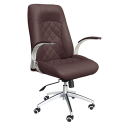 Whale Spa Diamond Nail Salon Customer Chair 3209, chocolate