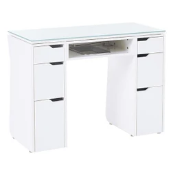 Whale Spa Manicure Table, Vicki, Single, White Back