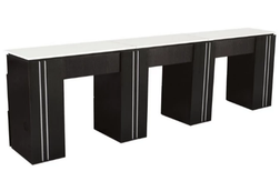 Whale Spa Manicure Table Tempo Collection Triple NM906T, Black
