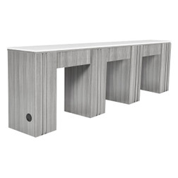 Whale Spa Manicure Table Tempo Collection Triple NM906T, Gray
